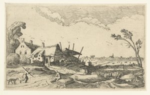 小径上的农舍和田野美景
风景（系列名称） 作者 以赛亚斯·范德韦尔德