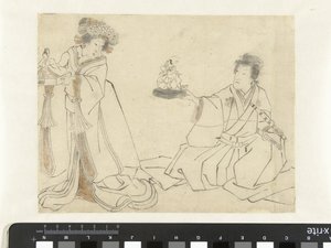 带着玩偶的歌妓和贵族 作者 无名氏