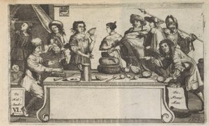 De Fransman en de Hollander，1673 年
弗朗斯曼-霍兰德/勒-弗朗索瓦-勒-霍兰德（物品上的标题） 作者 匿名（可能）