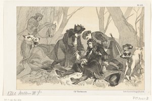 威廉三世在狩猎时摔死，1702 年 作者 无名氏