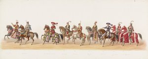 1873 年代尔夫特游行（第七版）
代尔夫特学生团成员于 1873 年 7 月 8 日举行的服装游行，描绘了：1492 年祖特芬伯爵、盖尔公爵、埃格蒙特的查理进入阿纳姆（系列 作者 无名氏