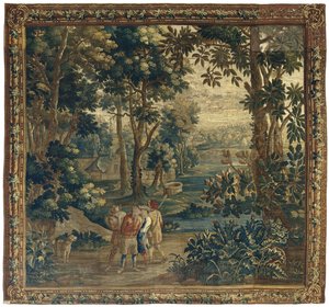 猎鸭人抓住并铐住偷猎者
特尼尔的民间生活（系列名称） 作者 David Teniers (II) (人)