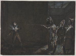 恩吉安公爵被处决，1804 年 3 月 21 日 作者 无名氏
