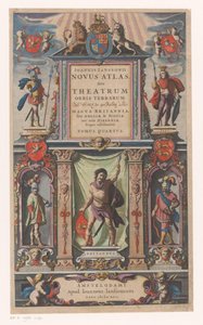 有五个人口群体化身的外墙
扉页：Johannes Janssonius, Novus atlas, Sive theatrum (...) Tomus quartus, 1646年 作者 无名氏