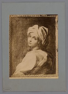 吉多-雷尼（Guido Reni）绘制的贝阿特丽斯-岑西（Beatrice Cenci）肖像的照片再现，现存于罗马巴贝里尼美术馆。
Beatrice Cenci di G. Reni - Gall.巴贝里尼（物品上的标题）
罗马（文物上的系列名称） 作者 无名氏