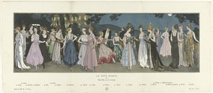 盂兰盆节公报》，1915 年 - 第 8-9 期：法国里维埃拉或露台上的派对 作者 无名氏