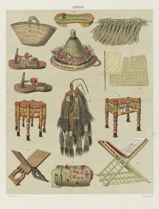 来自麦加的器具
In Mecca gebräuchliche Gegenstände（物品上的标题） 作者 无名氏