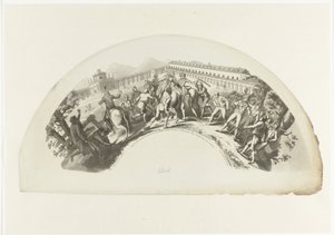 1808 年 3 月 19 日法军在马德里俘虏曼努埃尔-德-戈多伊
Dia 19. de Marzo de 1808.在阿兰胡埃斯。Caida y Prision del Principe de la Paz（物品上的标题） 作者 贝尔曼和科尔曼