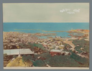意大利热那亚和林古里亚海景观
Righi al Castellaccio 餐厅全景（文物上的标题）
热那亚（文物上的系列名称） 作者 无名氏