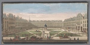 巴黎皇家广场景观
Vûë de la Place Royal（物上标题） 作者 雅克·里戈（可能）