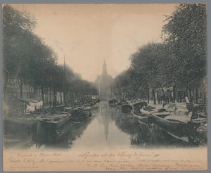 海牙草坪市场和新教堂的景观 来自海牙的问候； Turfmarkt 和 Nieuwe Kerk（物体上的标题） 作者 罗姆勒和乔纳斯