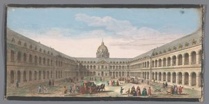 巴黎荣军院庭院景观
Vüe de la grande cour de l