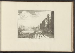 威尼斯码头的景色，柱子上的圣马可狮子
Veue dela Dogna à Venise pres de St. Marc（作品名称）
威尼斯、里窝那、那不勒斯和罗马的宫殿和纪念碑（系列标题） 作者 Melchior Küsel (I) (可能)