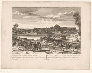 凡尔赛古城及城市的一部分
Prospectus Arcis et partem civitatis Versalie / Vüe du Chateau et d