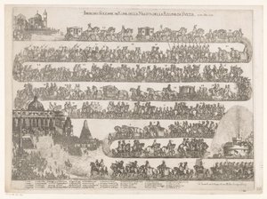 克里斯蒂娜-范-茨韦登王后在罗马的庄严入城仪式
1655 年 10 月 23 日瑞典王后在罗马的庄严入场仪式（标题见实物） 作者 乔瓦尼·贾科莫·德罗西