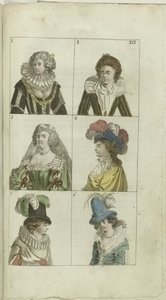 1791 年《时尚与品位内阁》，第 XII 插图。第十二页 作者 无名氏