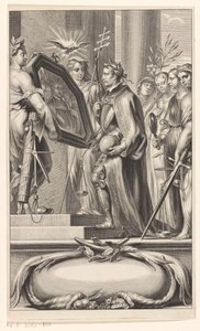 国王是正义与信仰的镜子
扉页：Petrus Belluga 和 Camillo Borello，Speculum principum，1655 年 作者 无名氏