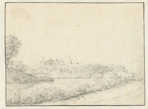 河岸城堡风景画 作者 Jacob Isaacksz van Ruisdael（拒绝归因）