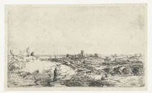 有牛的风景 作者 伦勃朗·范·莱恩 (Rembrandt van Rijn)