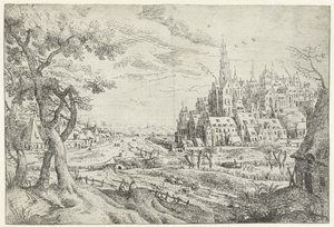 有城市的风景
七幅风景画（系列名称） 作者 无名氏