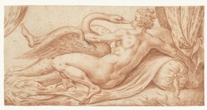 勒达和天鹅 作者 Frans Floris (I)（拒绝归属）