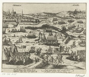拿骚的路易离开卑尔根，1572 年 作者 无名氏