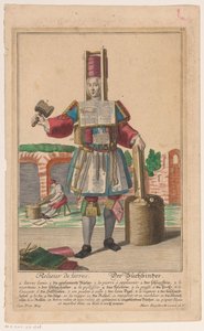 身着装订工具服的男子
Relieur de livres / Der Buchbinder（物品上的标题） 作者 无名氏