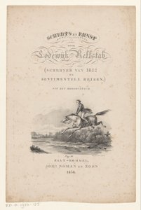 马儿跳过河流
扉页Lodewijk Rellstab，《玩笑与严肃》，1838 年 作者 无名氏