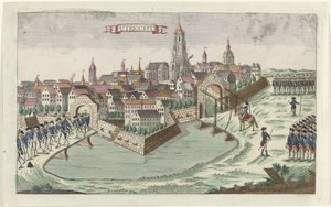爱国者离开乌得勒支，1787 年
乌得勒支 作者 乔治·巴尔塔萨·普罗布斯特（Georg Balthasar Probst）