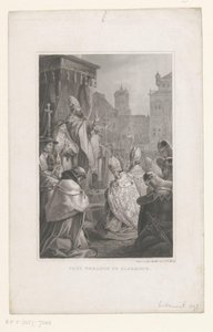 教皇乌尔班二世在克莱蒙费朗，1095 年
教皇乌尔班在克莱蒙（物品上的标题） 作者 塞尔兹。和切。艺术和地理。机构