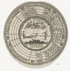 带有徽章和波希米亚国王名字的令牌 作者 尼古拉斯·谢瓦利埃（Nicolas Chevalier）