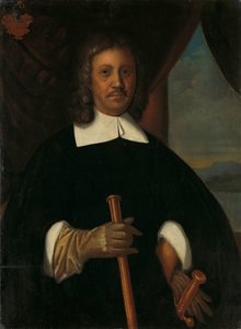 扬-范里贝克（1619-77 年）肖像。好望角和马六甲指挥官兼巴达维亚高级政府秘书 作者 无名氏