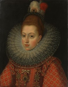 西班牙王后奥地利玛格丽特（1584-1611 年）肖像 作者 Frans Pourbus (II)（拒绝归属）
