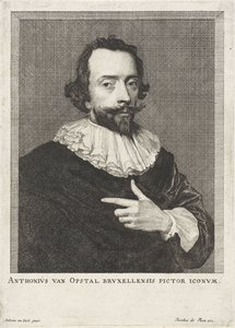 安东-凡-奥普斯塔尔肖像
Anthonius van Opstal Bruxellensis pictor iconum（物品上的标题） 作者 无名氏