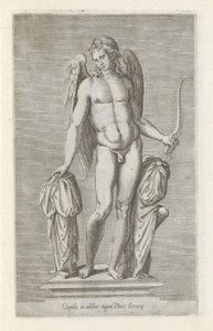 爱的雕塑
Cupido in aedibus magni ducis Etrurie（物品上的标题）
罗马的古代雕塑（系列名称）
Antiquarum statuarum urbis Romae quae in publicis locis visuntur icones（系列标题） 作者 无名氏