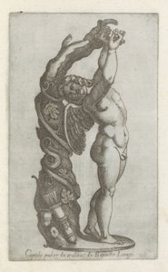 爱神雕塑
Cupido puber in aedibus Io Baptistae Lugari（物品上的标题）
罗马的古代雕塑（系列名称）
Antiquarum statuarum urbis Romae quae in publicis locis visuntur icones（系列标题） 作者 无名氏