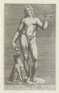 巴克斯雕像和一顶帽子
Bacchus è marmore in area aedium Vallensium（物品上的标题）
罗马的古代雕塑（系列名称）
Antiquarum statuarum urbis Romae quae in publicis locis visuntur icones（系列标题） 作者 无名氏