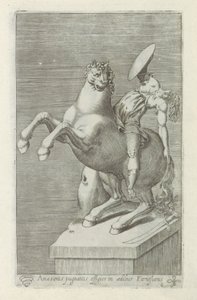 亚马逊人的雕像
Amasonis pugnantis effigies in aedibus Farnesianis（物品上的标题）
罗马的古代雕塑（系列名称）
Antiquarum statuarum urbis Romae quae in publicis locis visuntur icones（系列标题） 作者 无名氏