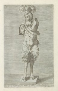 雕像
Satyri effigies Romae in aedibus vallensibus（物品标题）
罗马的古代雕塑（系列名称）
Antiquarum statuarum urbis Romae quae in publicis locis visuntur icones（系列标题） 作者 无名氏