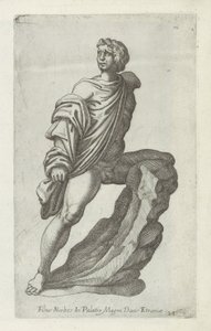尼奥比雕像
Filius Niobes in palatio magni ducis Etruriae（物品上的标题）
罗马的古代雕塑（系列名称）
Antiquarum statuarum urbis Romae quae in publicis locis visuntur icones（系列标题） 作者 无名氏