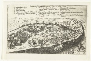 1568 年杰明根的斯拉格
1568 年阿尔瓦公爵统治下的杰明根战役（物品上的标题） 作者 无名氏