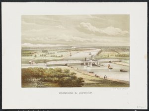 韦斯特沃特附近的铁路桥，1846 年
Westervoort 附近的铁路桥（物上标题）
荷兰的主要铁路桥（系列标题） 作者 无名氏