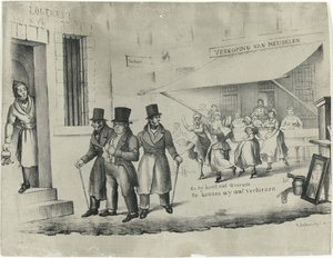 C.上的专色印刷塞恩，1838-1839 年 作者 伦德特·斯普林格 (I)