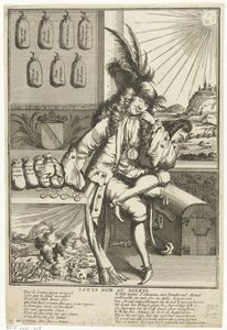 巴登巴登的路易斯·威廉的漫画，1705 年 Louis D