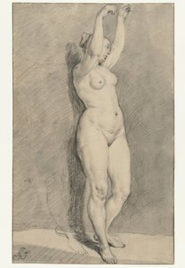 站着的女性裸体 作者 Jan de Bisschop（拒绝归因）
