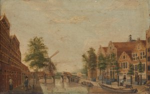 阿姆斯特丹的啤酒运河 (Brouwersgracht) 作者 无名氏