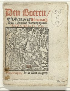 扉页为Den Boeren / Oft Schapers Almanach For 