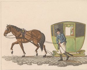 托斯莱德，1810-1825 年 租用的雪橇，cannu，名为 Sleede 或 Slee（物品上的标题） 作者 无名氏