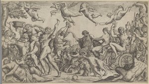 巴克斯和阿里阿德涅的胜利 作者 Annibale Carracci（拒绝归因）