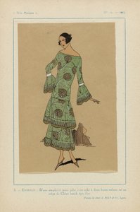 巴黎人》（Très Parisien），1923 年，第 11 期：3 - 祖母绿。- 可爱的简约... 作者 无名氏